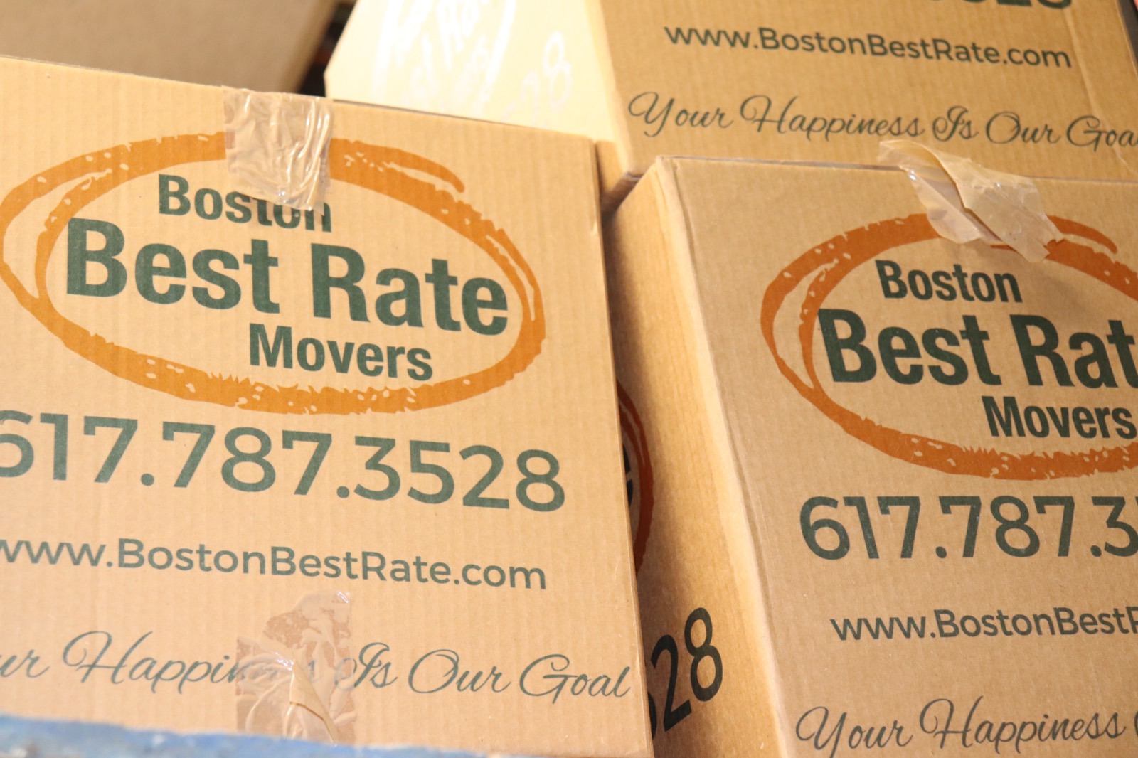 Boston Best Rate Movers wrapping furniture