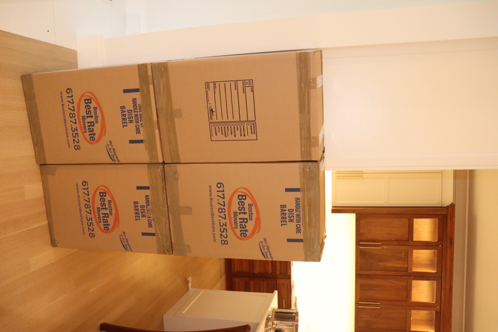 Boston Best Rate Movers team at an apartment move