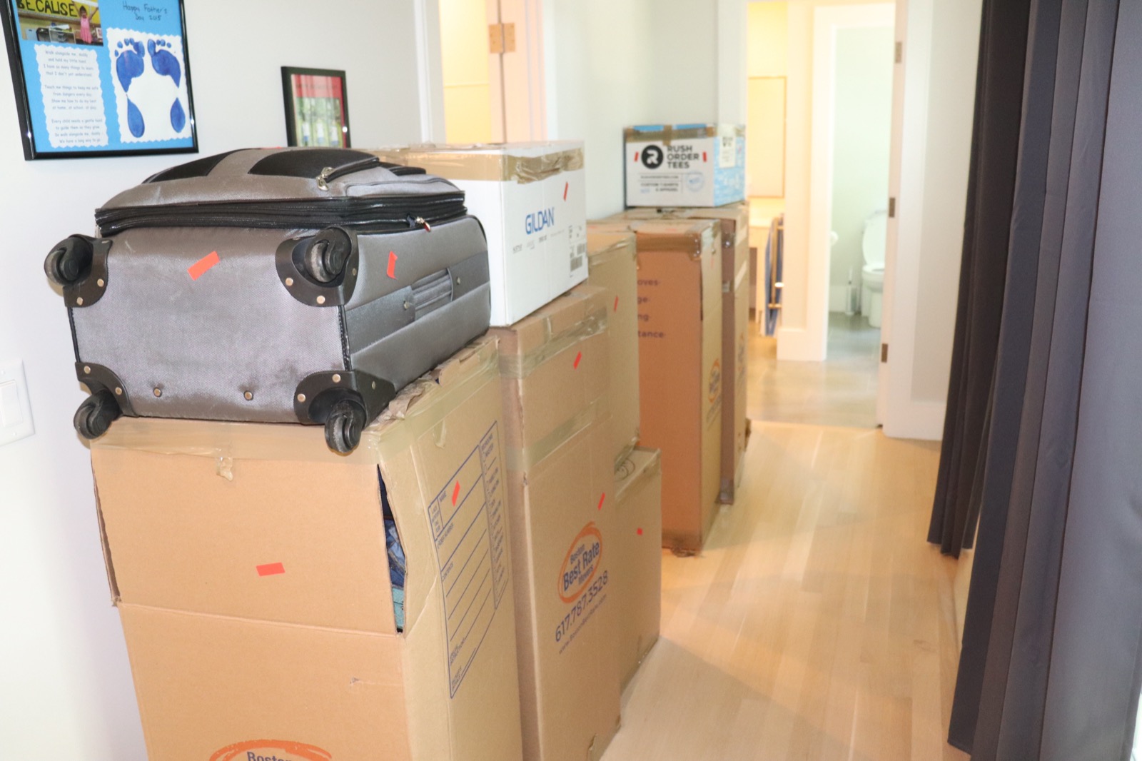 Boston Best Rate Movers securing items in truck