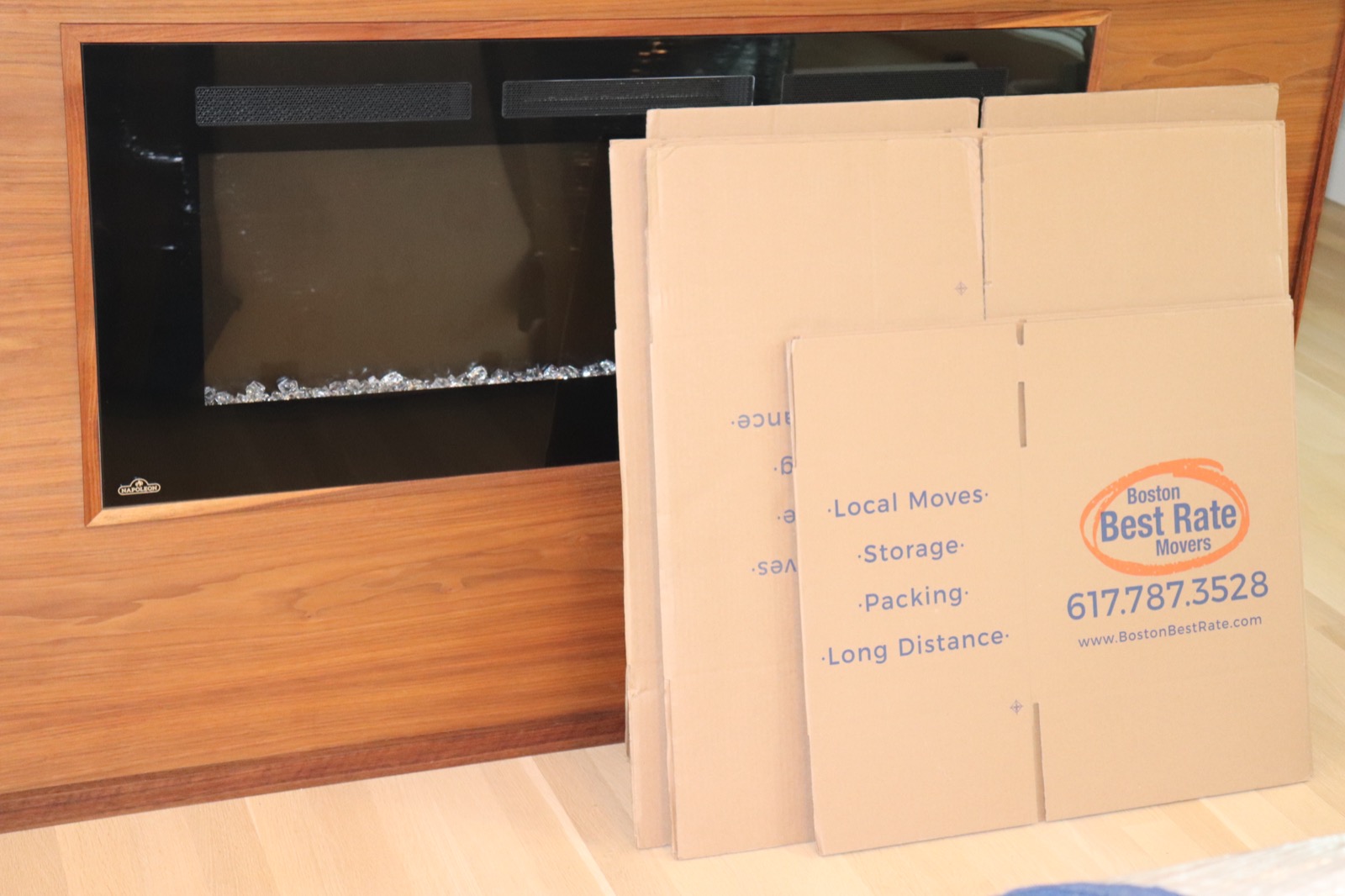 BBRM moving day — crew and truck at residence