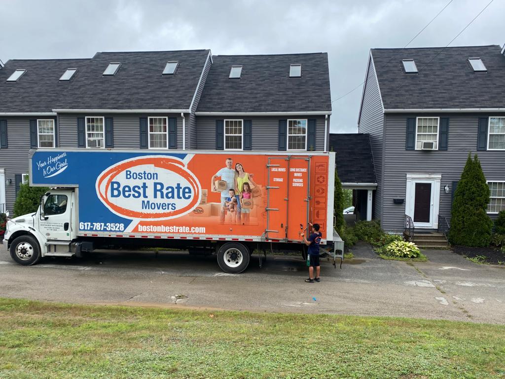 BBRM branded truck on a Boston street