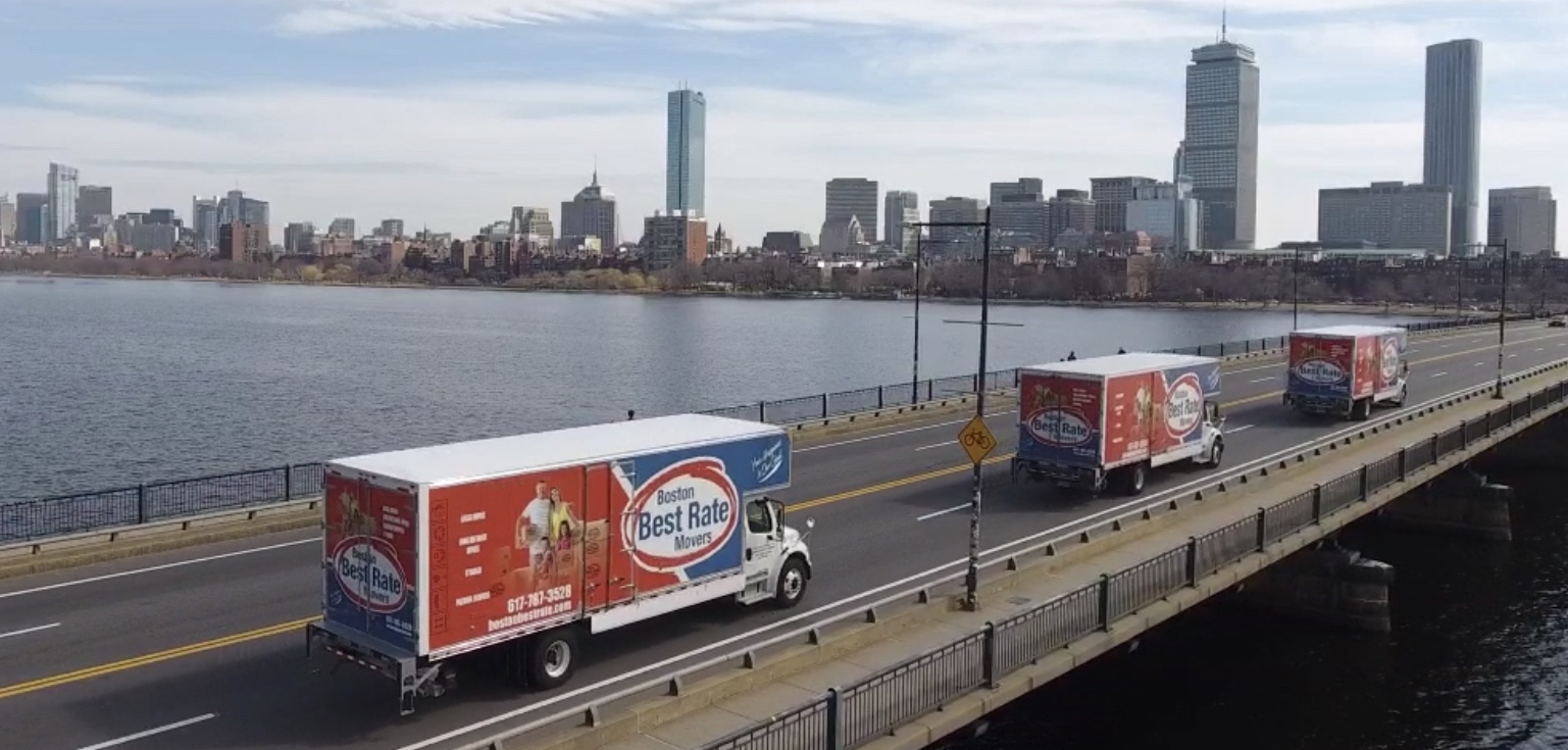 Boston Best Rate Movers truck at a move