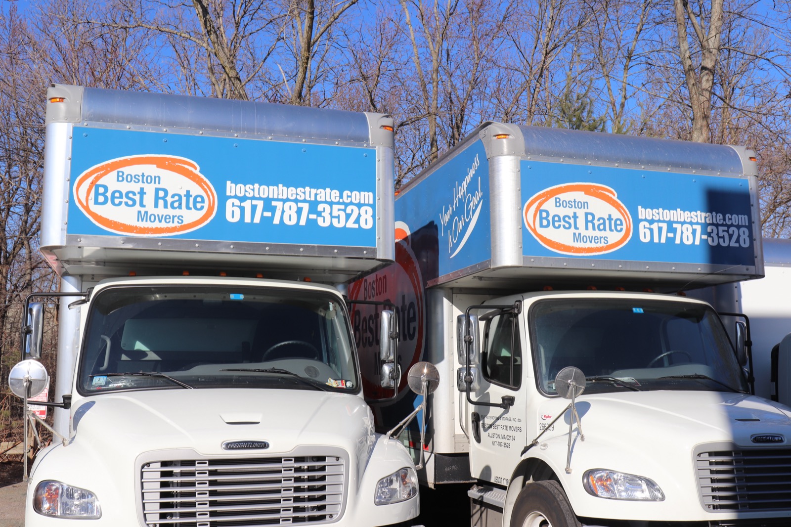 Boston Best Rate Movers branded truck parked